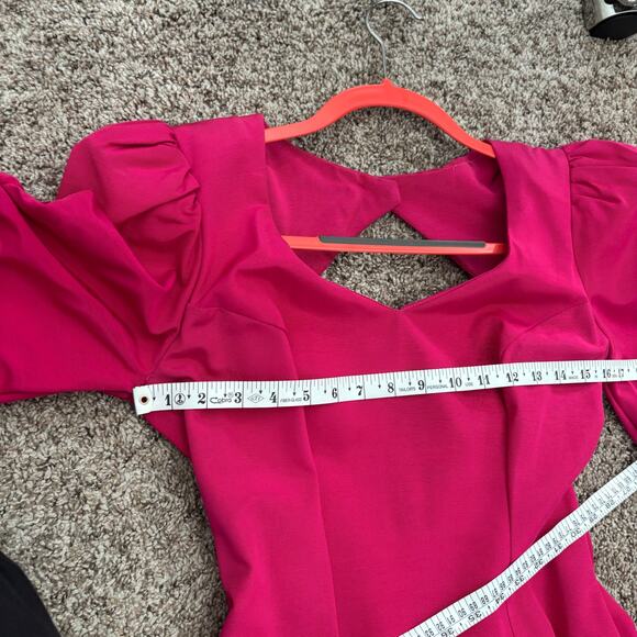 Vintage Time & Eternity Sharon Atkin 1980's Pink Puff Princess Gown 10 Prom - Picture 13 of 16